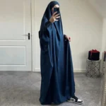 Ramadan Eid hooded abaya women prayer garment Muslim loose long dress abayas Dubai Turkey Islamic clothes Coszei - Image 6