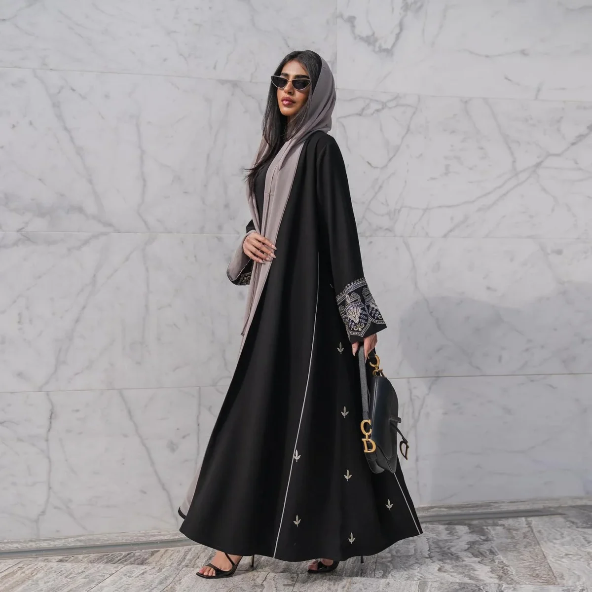 Embroidery Open Abaya Women Muslim Dress Jilbab 2026 Eid Mubarak Ramadan Abayas Kebaya Kaftan Robe Hijab Dresses Islam Clothing - Image 2
