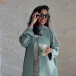 2026 New Islamic Clothing Elegant Front Open Abaya and Chiffon Hijab 2 Piece Abaya Set for Muslim Women Ramadan Abaya Eid - Image 3