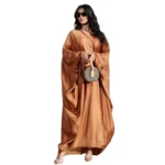 Women's Butterfly Embroidery Open Front Abaya, Long Sleeve, Maxi Length Dress, Muslim Abayas, Women's Kaftans, Women's Clothing - Image 2