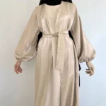Muslim Dress Open Abaya Women Modest Dresses Jalabiya Cardigan Robe Sashes Ramadan Morocco Dubai Abayas Kaftan Eid Vestidos - Image 4