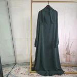 Ramadan Eid hooded abaya women prayer garment Muslim loose long dress abayas Dubai Turkey Islamic clothes Coszei - Image 5